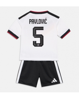 Billige Fotballdrakt Tyskland Aleksandar Pavlovic #5 Replika Hjemmedraktsett Barn VM 2026 Kortermet (med bukser)
